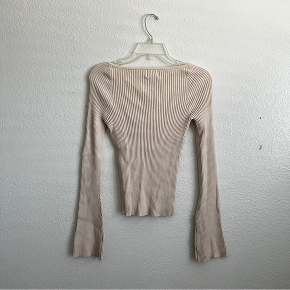 H&M Beige Ribbed Top - Picture 4 of 4